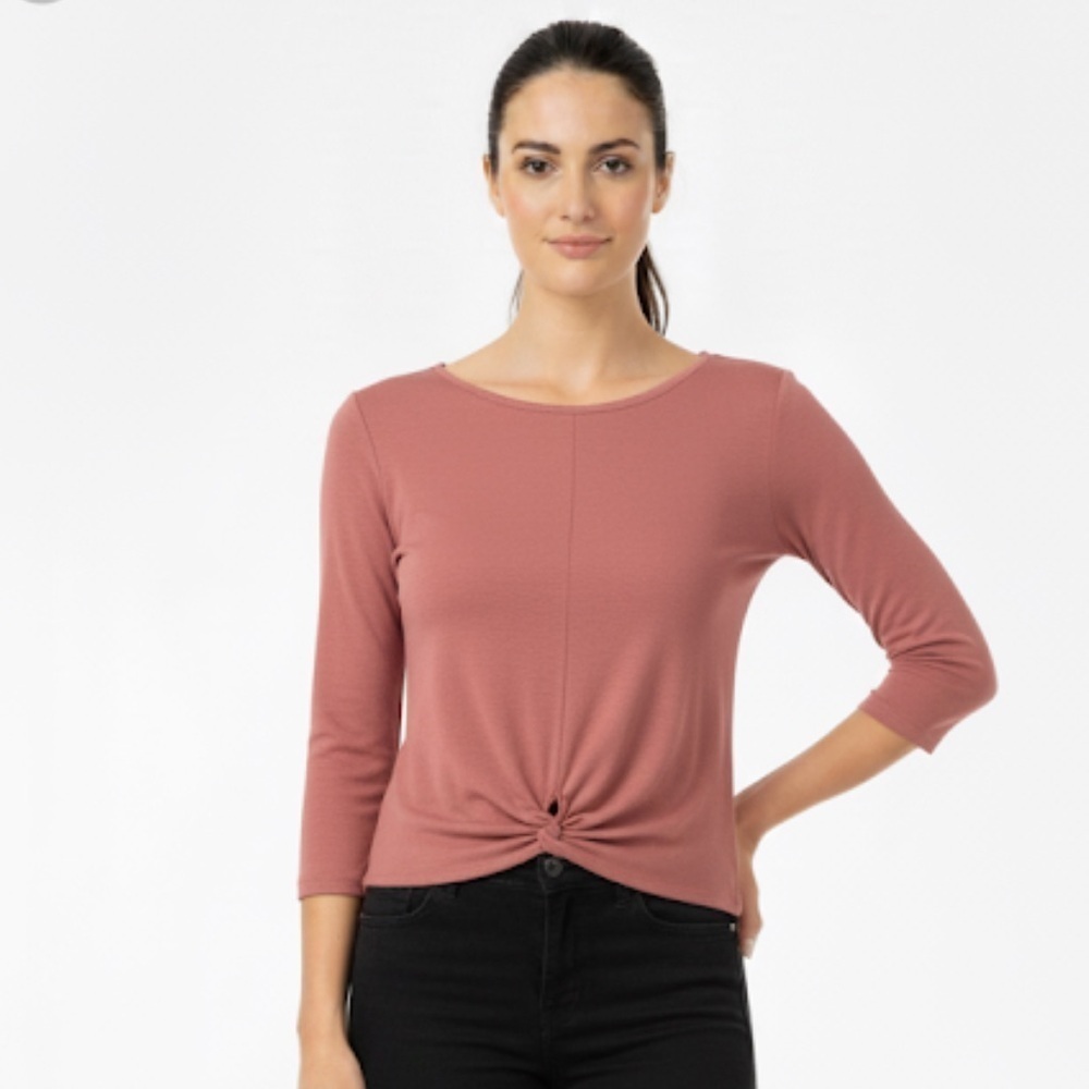 Gaze size medium boho twist front crop top